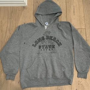 Russell Athletic Grey Long Beach State Sweatshirt